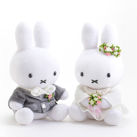 ミッフィー ウェディングぬいぐるみ スウィートシンデレラ電報 電報なら ハート電報