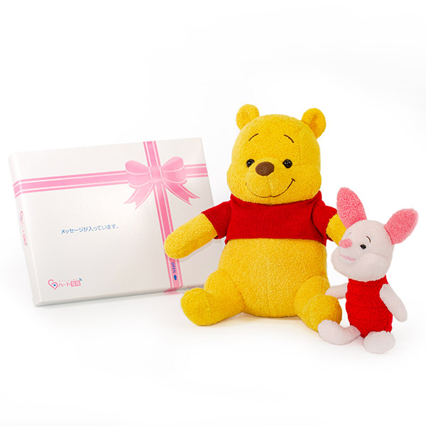 ディズニー Winnie The Poohプーさん ピグレットぬいぐるみ ドキドキhappybox電報 電報なら ハート電報